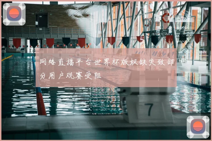 网络直播平台世界杯版权缺失致部分用户观赛受阻