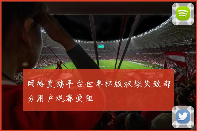 网络直播平台世界杯版权缺失致部分用户观赛受阻